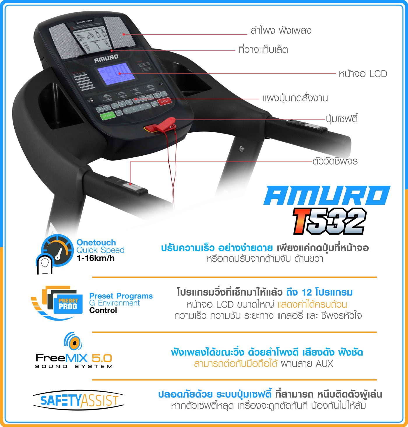 ลู่วิ่งไฟฟ้า-AMURO-T532-3