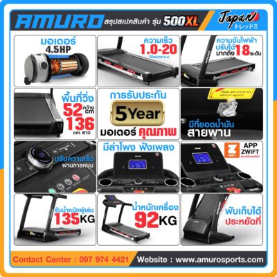 ลู่วิ่งไฟฟ้า-amuro-500xl-a1